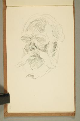 Portrett av gammel mann med skjegg