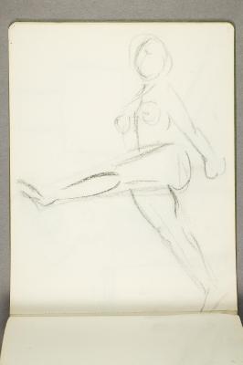 Female Nude with Lifted Leg