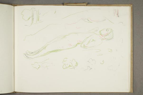 Reclining Naked Woman in a Landscape