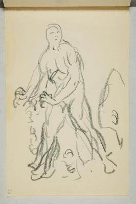 Naked Man Walking. Draft for a Sculpture