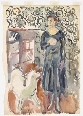 Woman StandingStanding Woman with Dog