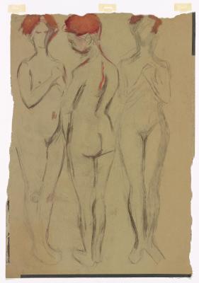 Three Standing Female Nudes. The Three Graces