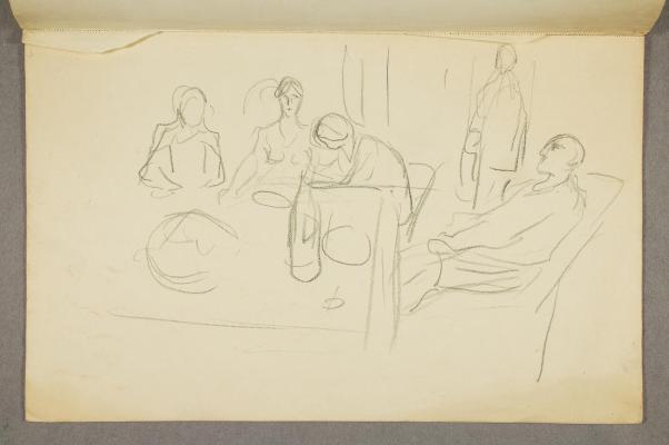Sketch for "The Wedding of the Bohemian"