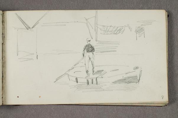 Man Standing in a Boat