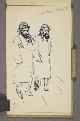 To stående menn med skjegg