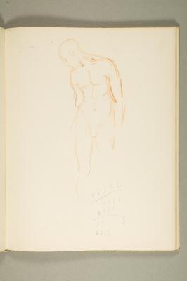 Unfinished Standing Male Nude