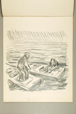 Two Men in Small Boats