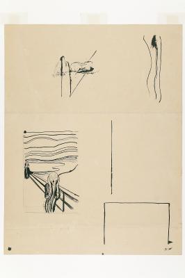Three Sketches for "The Scream"
