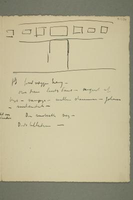 Letter with Sketch of an Exhibition