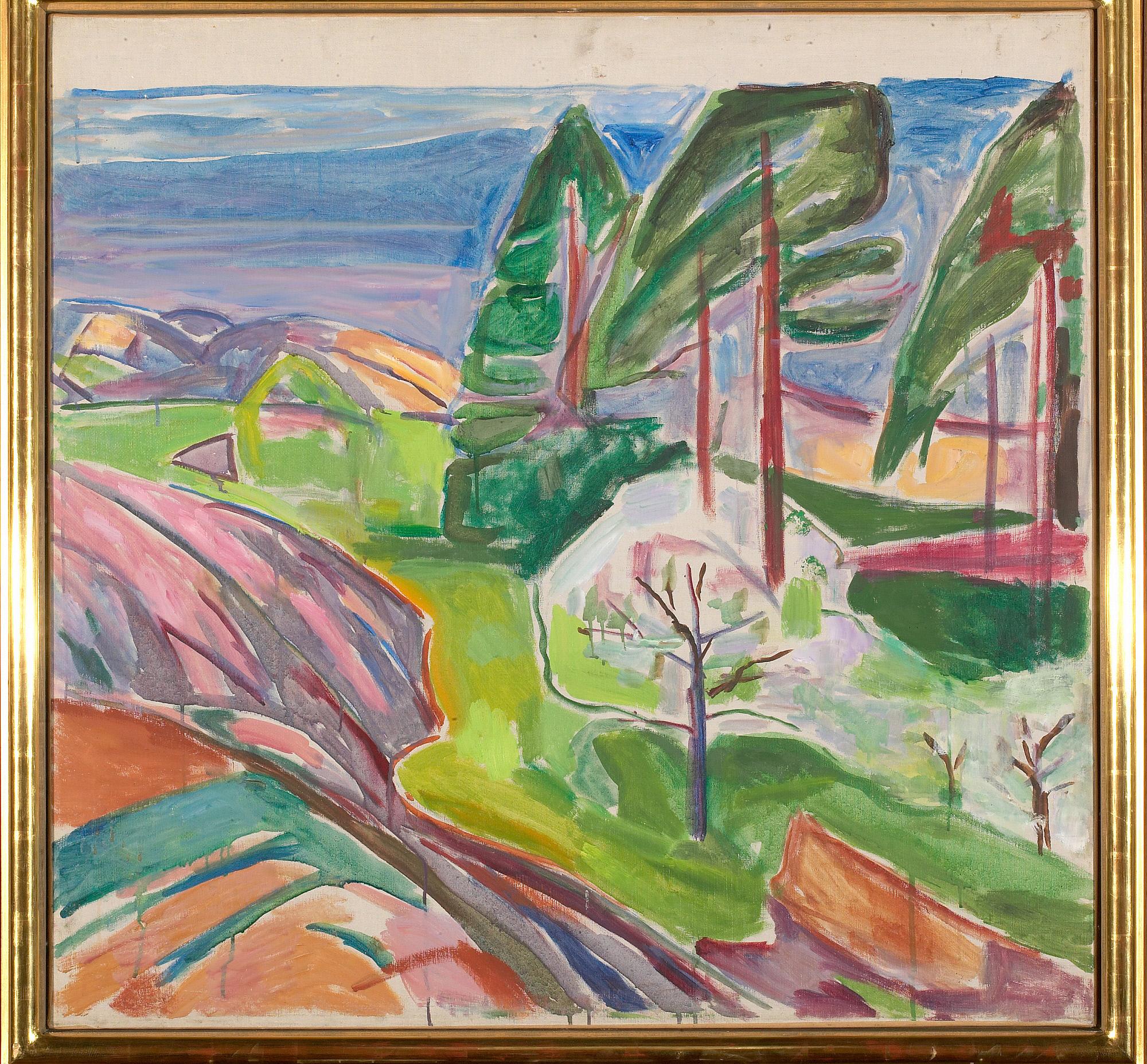 edvard munch trees