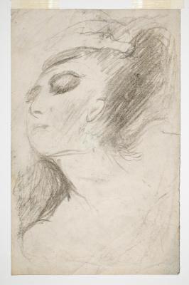 Female Head. Sketch for "Madonna" (?)