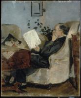 Christian Munch i sofahjørnet
