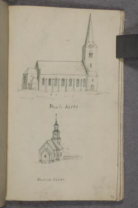 a) Paulus kirke b) Namsos kirke