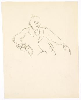 Sittende mann. Erik Pedersen