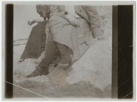 Olga og Rosa Meissner på stranden, Warnemünde