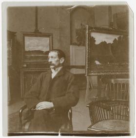 Walter Leistikow i sitt atelier, Berlin