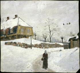 Øvre Foss gård om vinteren
